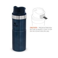 Drinking cup, CLASSIC TRIGGER-ACTION TRAVEL MUG 0,47l , blue