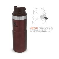 Drinking cup, CLASSIC TRIGGER-ACTION TRAVEL MUG 0,47l , red