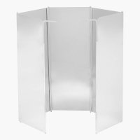 Windshield, aluminium, foldable, 49x25 cm