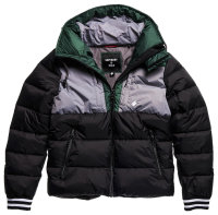 SUPERDRY Sport Puffer CLR Winter Jacket, black/green