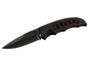 Einhandmesser black-red
