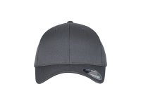 Cap flexfit, Wooly Combed, dunkelgrau/dunkelgrau