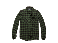 Flannel shirt Harley, green/black