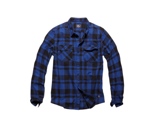 VI Checked Shirt, blau/schwarz