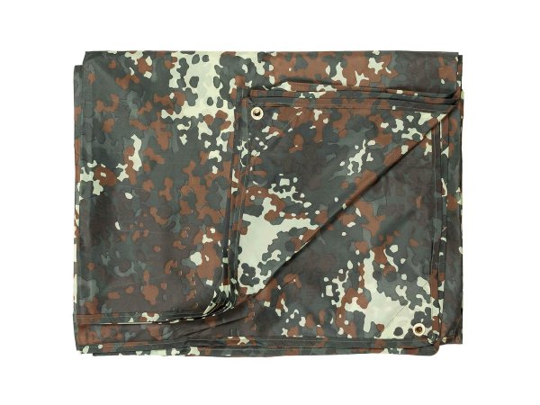 Mehrzweckplane, "Tarp" ca. 2x3m, flecktarn