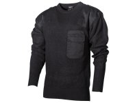 BW Bundeswehr Pullover mit Brusttasche, schwarz