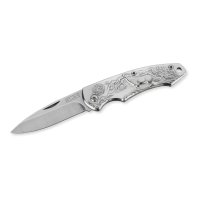 Taschenmesser Wolf, silber - 6,6cm