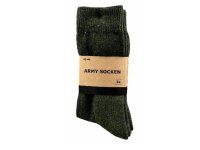 Herren Socken ARMY, oliv - halblang - 2er-Pack