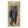 Outdoormesser Bushcraft Survival, schwarz