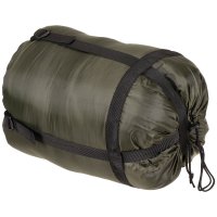 Mumienschlafsack mit Kopfteil oliv