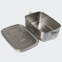 Lunch Box, Edelstahl, 14x20x7 cm