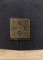 Bavarian Caps - Kreizweis  (Snapback) schwarz/grau