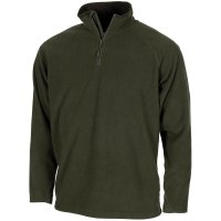 Troyer - Microfleece, langarm, oliv
