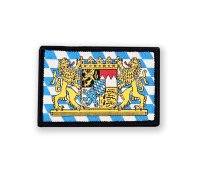 Patch: Bayern, gewebt mit Klett - 4 x 6 cm