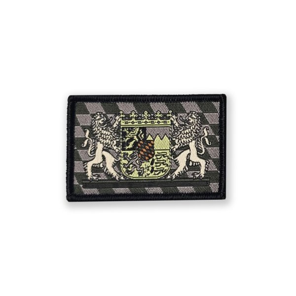 Patch: Bayern (tarnfarben), gewebt mit Klett - 4 x 6 cm