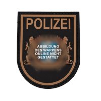 3D-Rubber-Patch mit Klett: Polizei Bayern