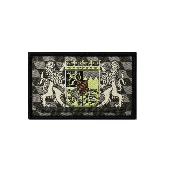 Patch: Bayern (tarnfarben), gewebt mit Klett - 8 x 5 cm