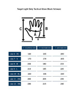 MoG Target High Duty 8111 Taktische Handschuhe, schwarz