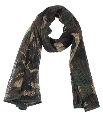 Net scarf, 190x90 cm - woodland