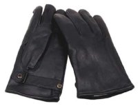 German Armed Forces leather gloves, black - imitation