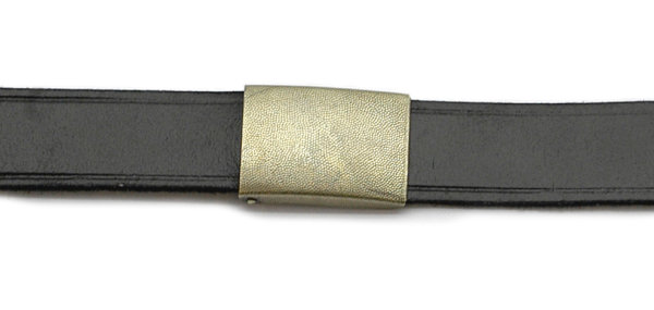German Armed Forces leather belt - imitation, black