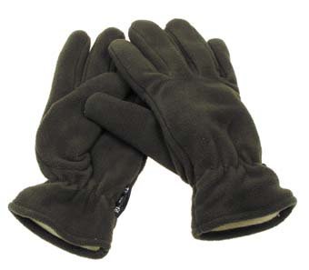 Fleece-finger-gloves, olive