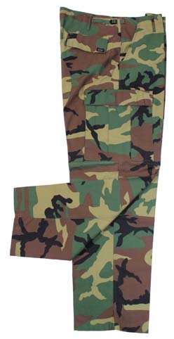 US Combat Trousers BDU, RipStop - woodland