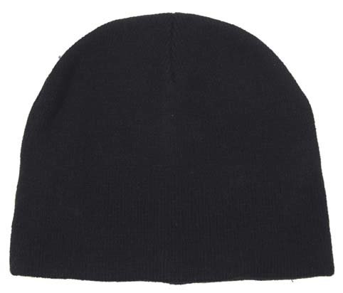 Knitted cap BEANIE fine knitted, black