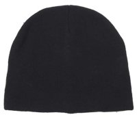 Strickmütze BEANIE feingestrickt, schwarz