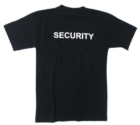 T-Shirt SECURITY, schwarz