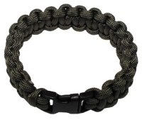 Paracord-Armband, oliv - 1,9 cm breit