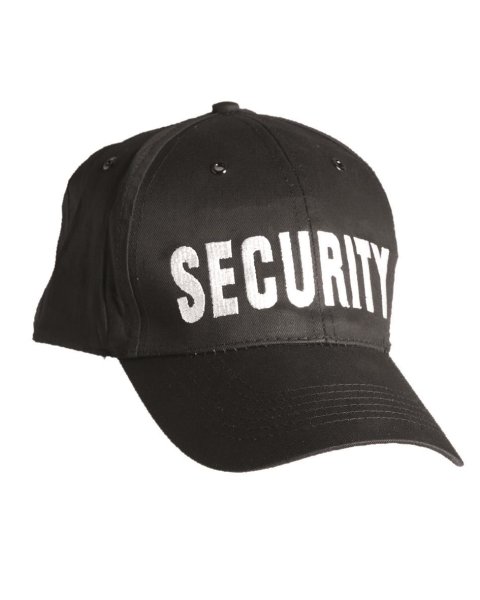 Baseballcap SECURITY, schwarz